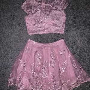 two piece semi-formal dress